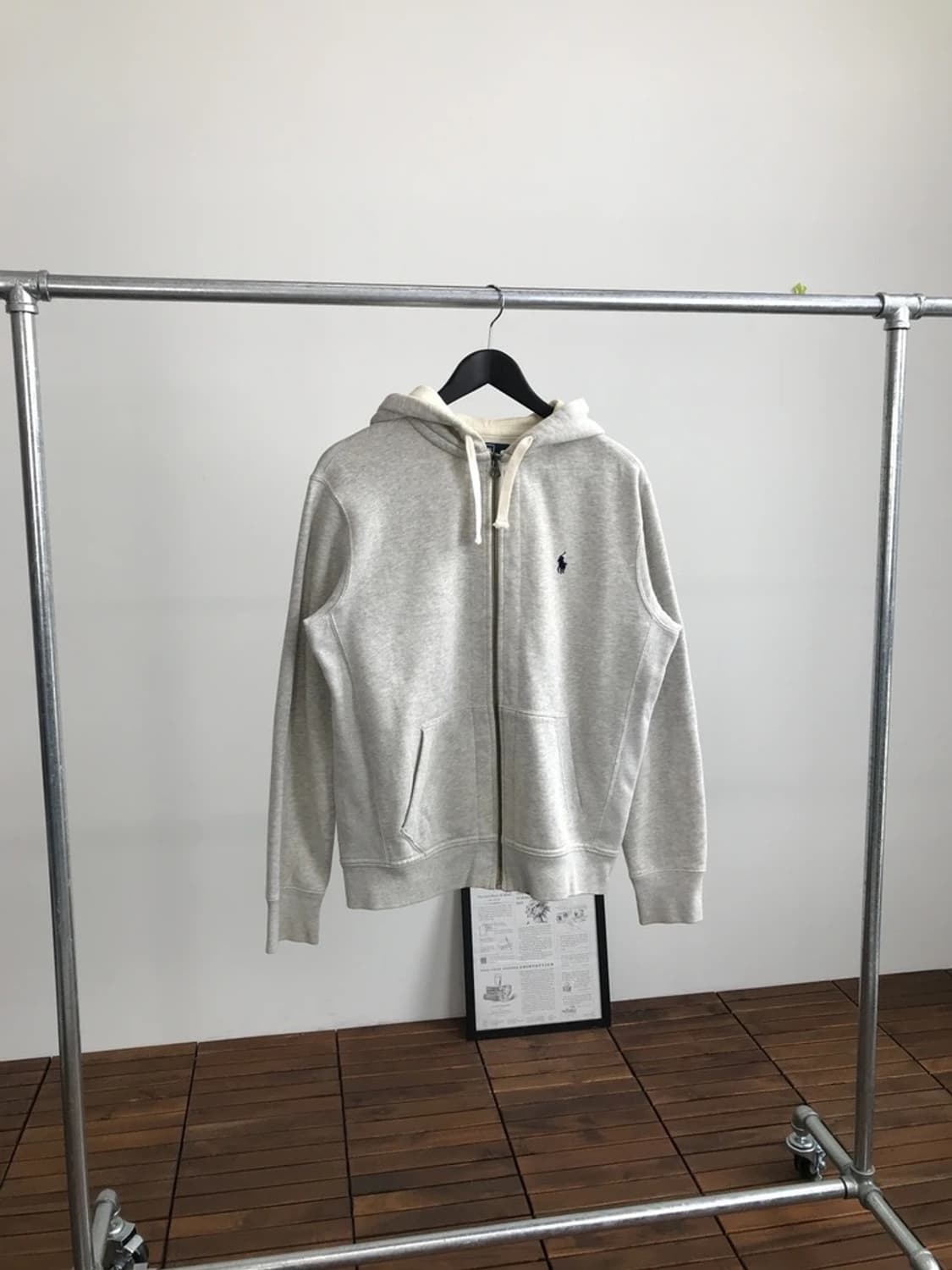 Polo Ralph Lauren Gray Zip Hoodie 상품이미지3