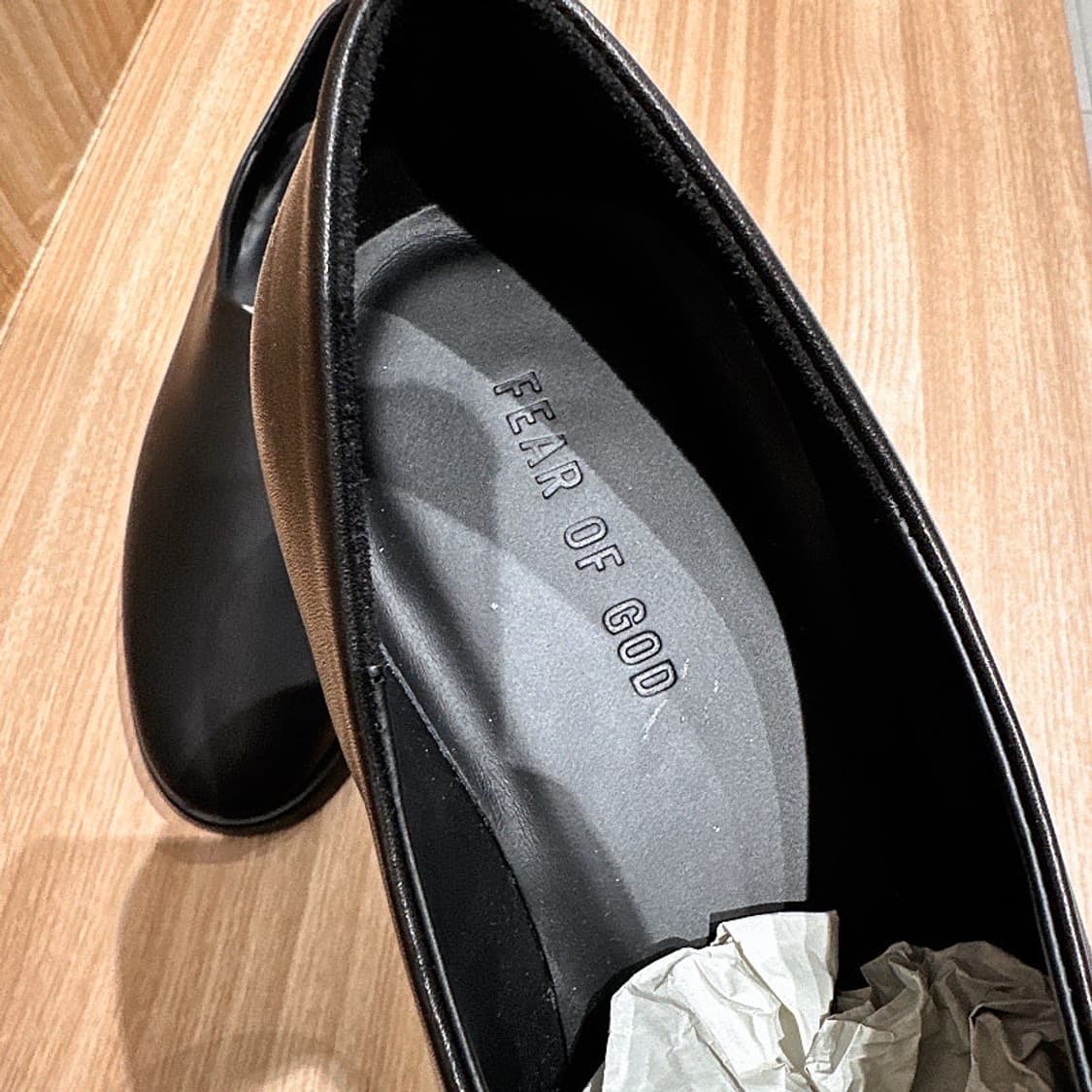 (정품/새상품) FEAR OF GOD 피어오브갓 남성 블랙 드레스 뮬 상품이미지2