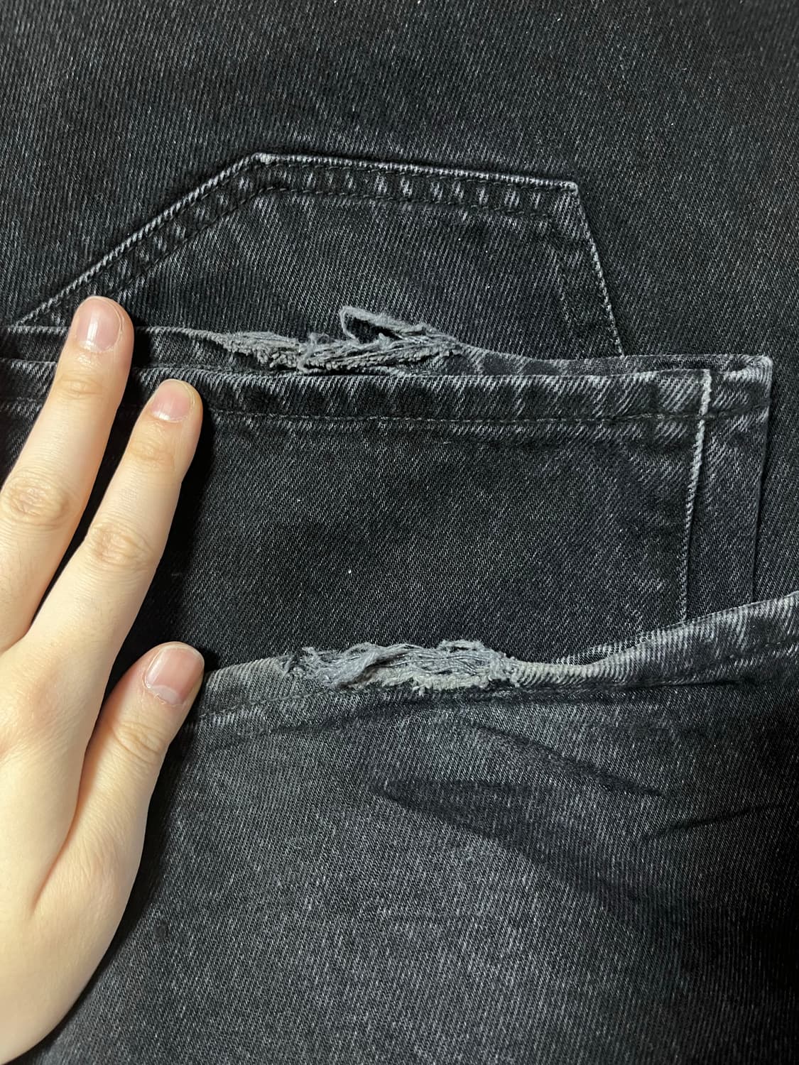 슈프림 배기진 블랙 34 상품이미지3