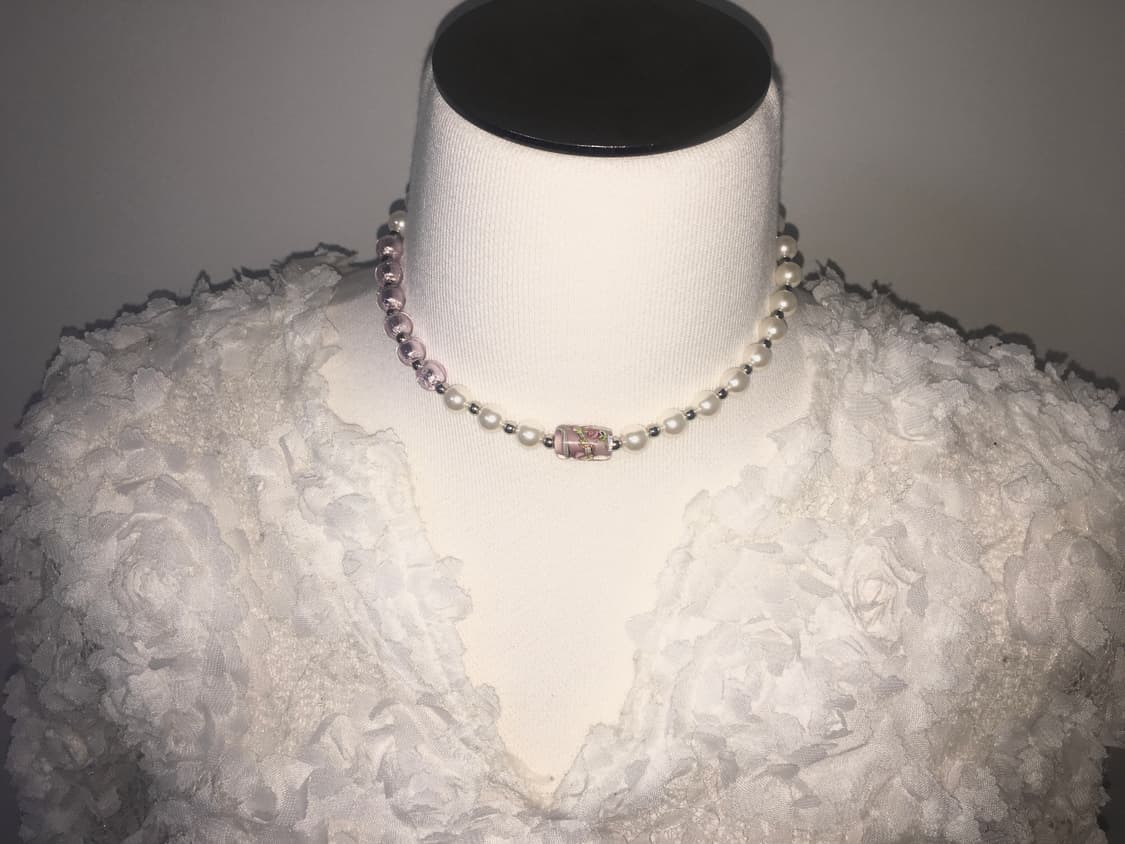 viburnum shop 오리엔탈 로즈 장미 목걸이 상품이미지3