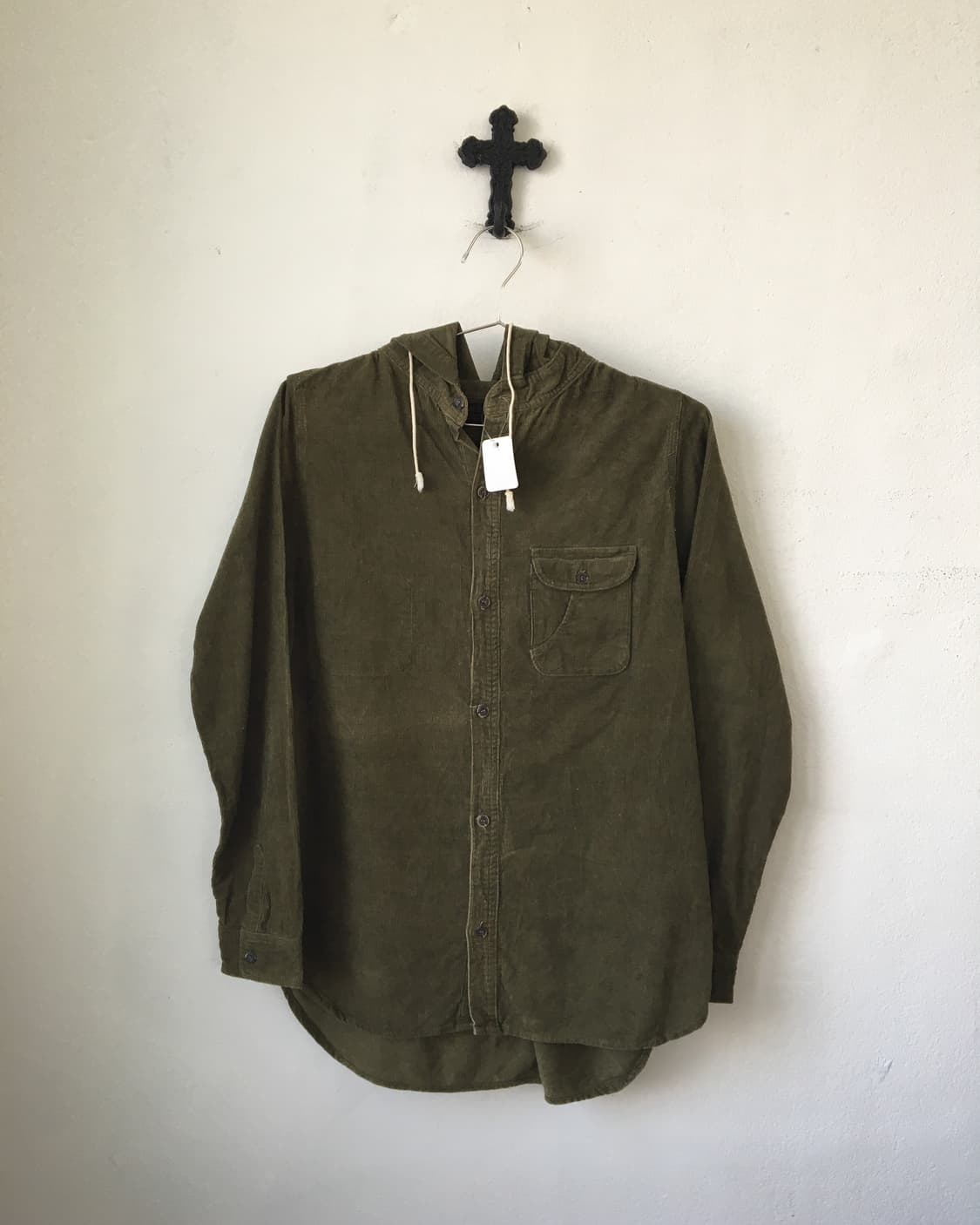 Hood layer corduroy shirt 상품이미지2