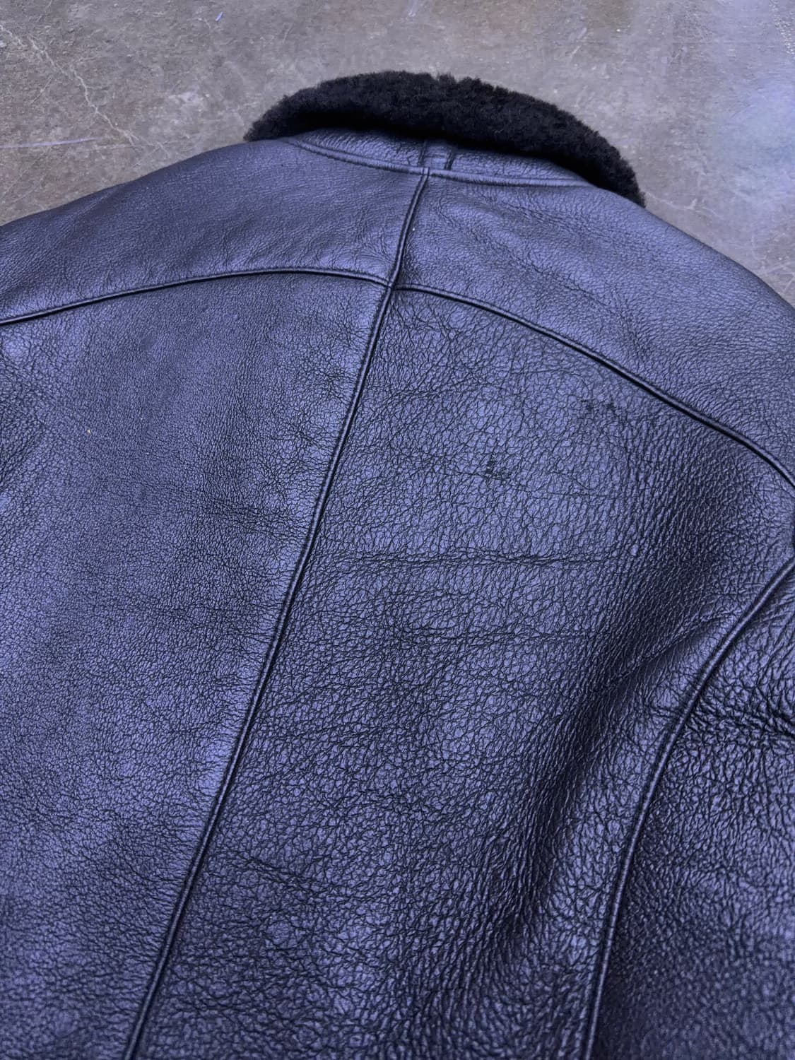 체이스컬트 양가죽 무스탕 모피 가죽자켓 블랙 95 상품이미지8