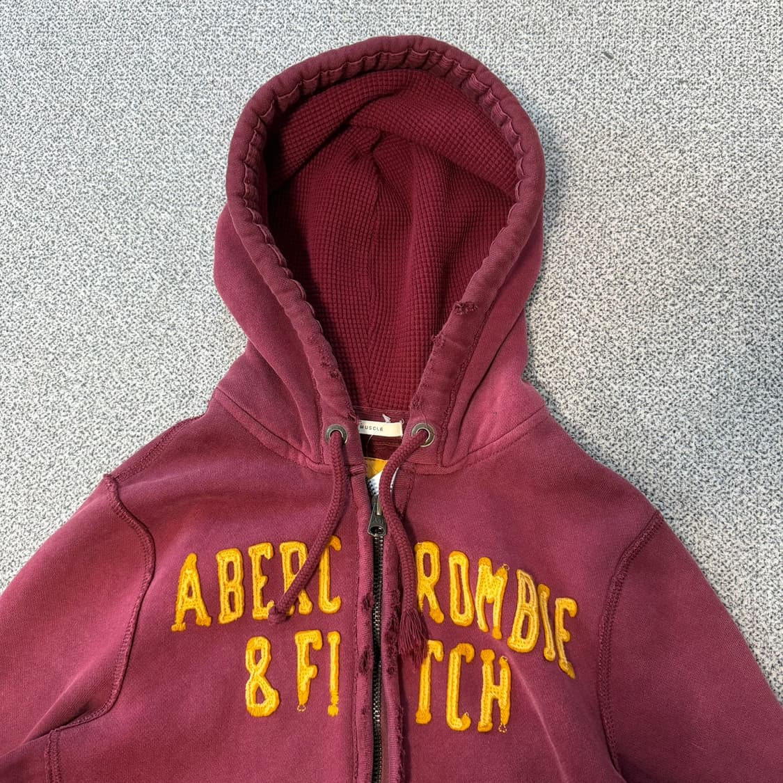 아베크롬비 버건디 후드집업 상품이미지2