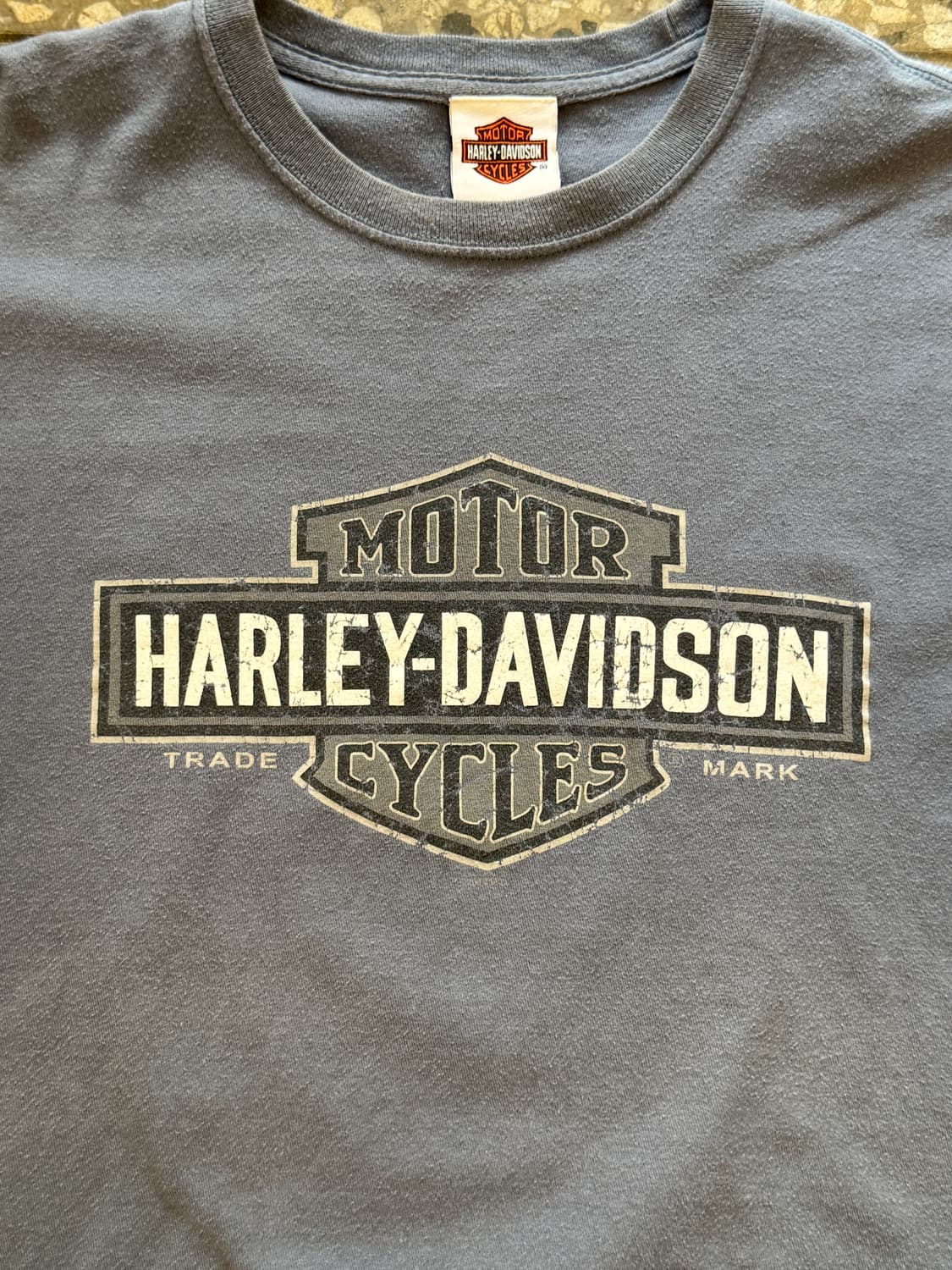 할리 데이비슨 스컬 로고 반팔 티셔츠(HT15) 상품이미지4