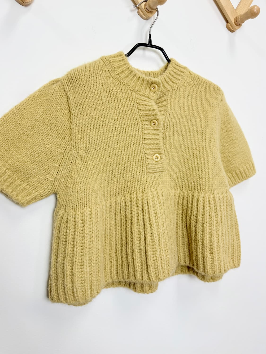 위드아웃썸머 머스타드 반팔 니트 상품이미지6