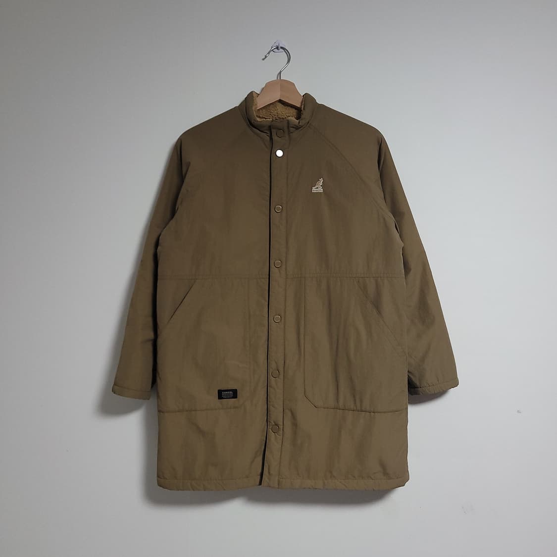 (155) 캉골 키즈 리버시블 롱 코트형 양면 양털 패딩 후리스 점퍼 상품이미지1