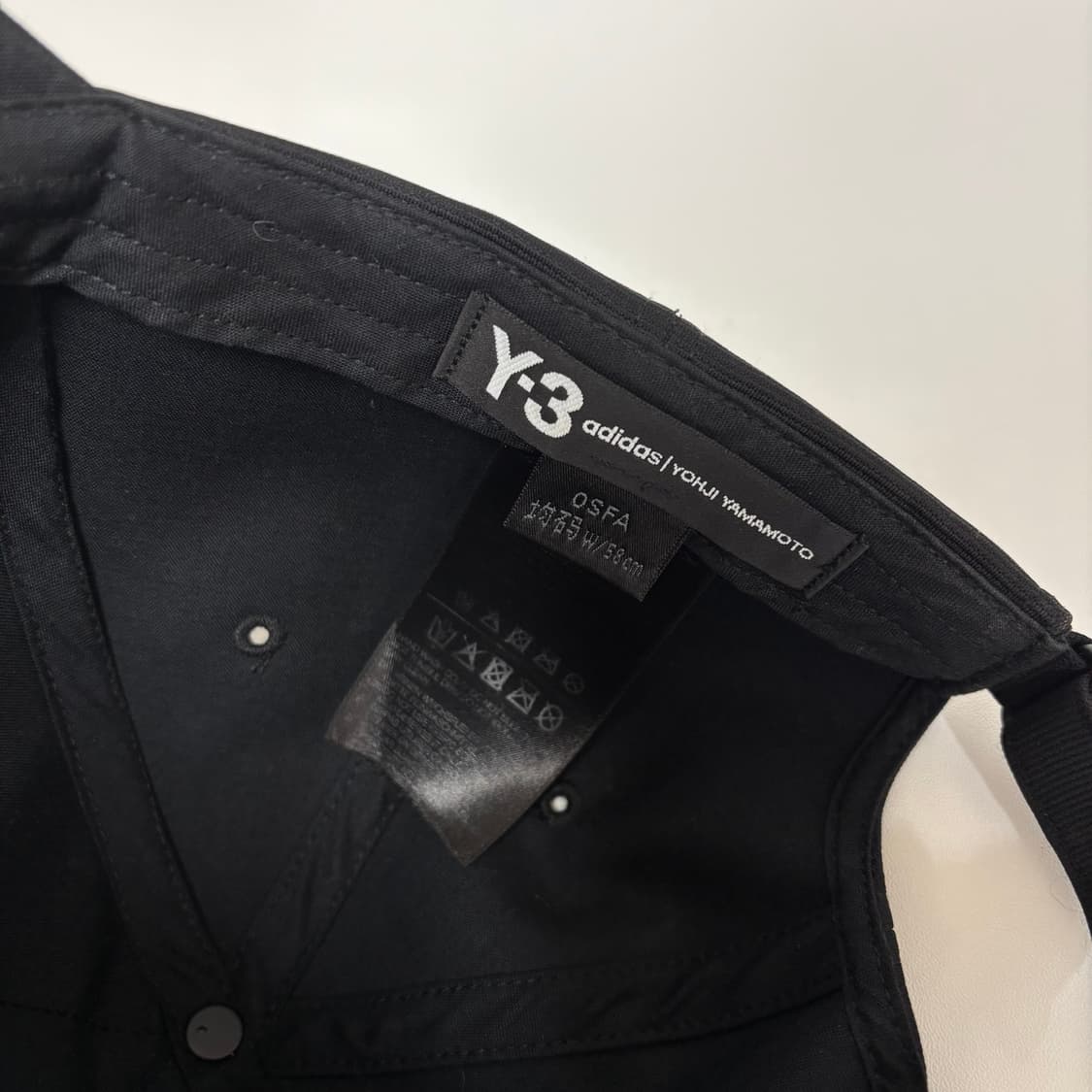 Y-3 cap(black) 상품이미지2