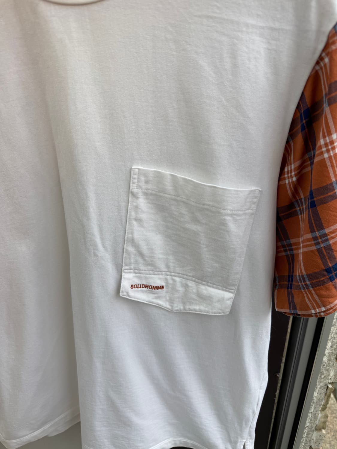 .95~100/ 솔리드옴므 19SS 로고 포켓 반팔 상품이미지5