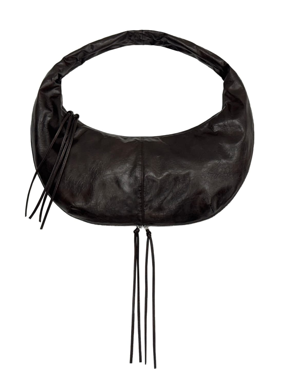 트리밍버드 Zipper Finishing Leather 호보백 가방 상품이미지7