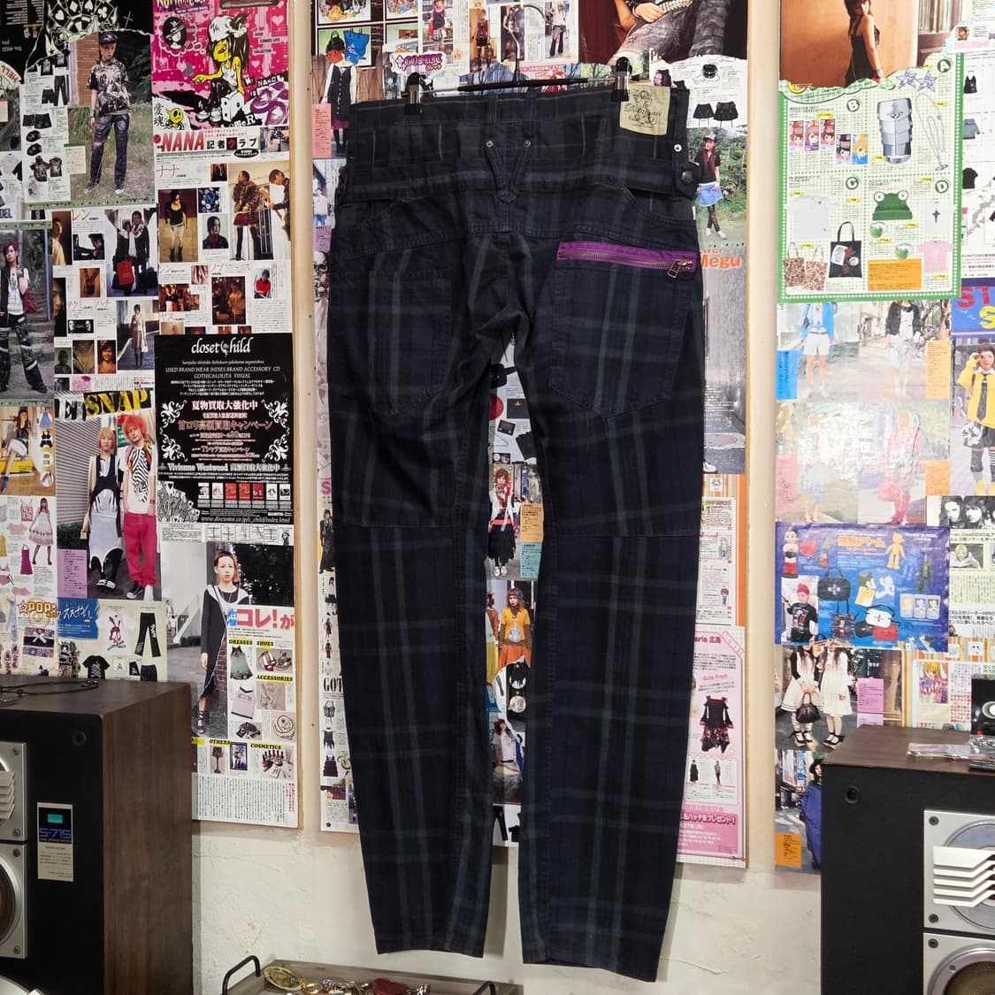 JPN 도미네이트 레이어드 체크 스트레이트 팬츠 상품이미지3