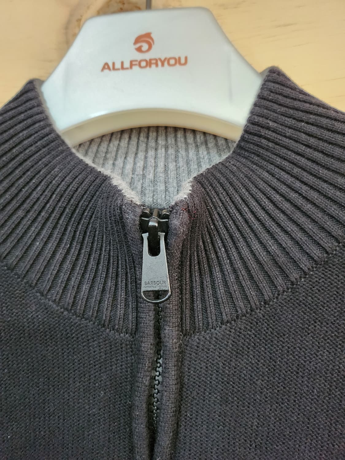 496) 바버 Barbour 남성 반집업 니트 상품이미지4