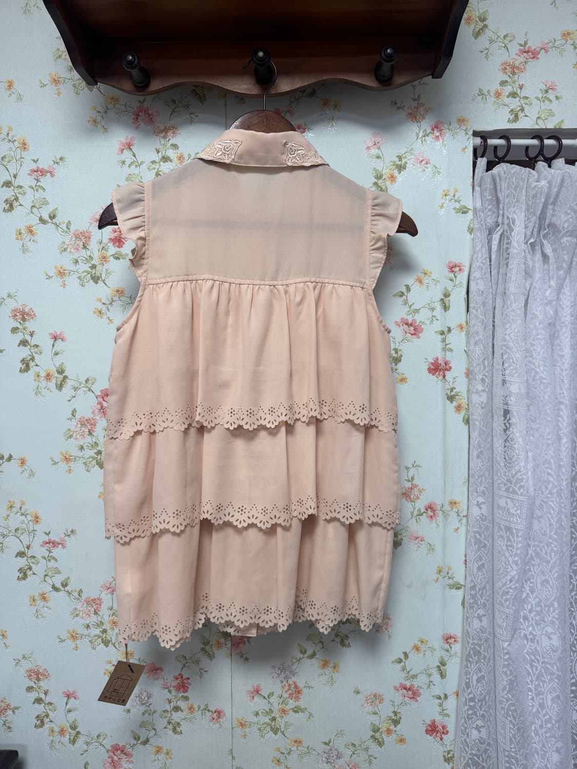 카라 슬리브리스 블라우스 상품이미지2