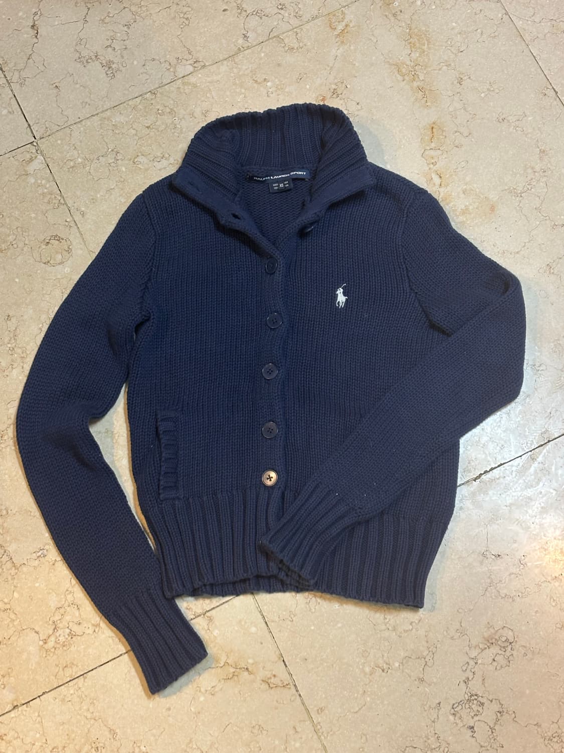 폴로 미니포니 꽈배기 가디건 🐎 상품이미지1