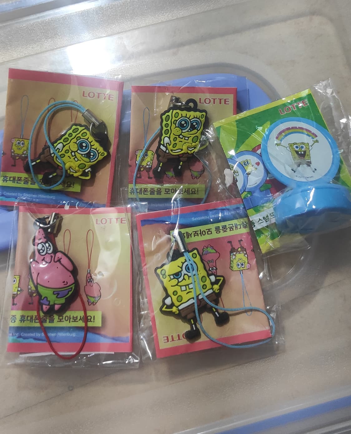 스폰지밥 휴대폰줄 스탬프 상품이미지1