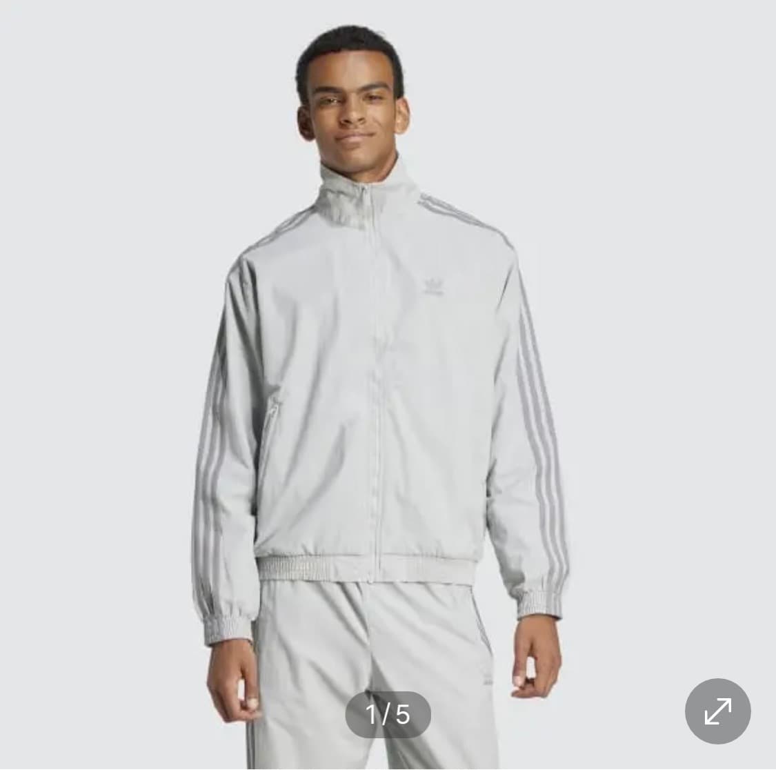 아디다스 아디컬러 우븐 파이어버드 트랙탑 그레이 JD0436 상품이미지1