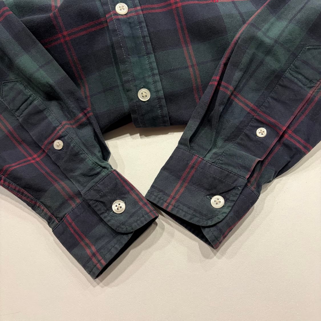[S] 폴로 랄프로렌 타탄 체크 셔츠 그린 B804 상품이미지7