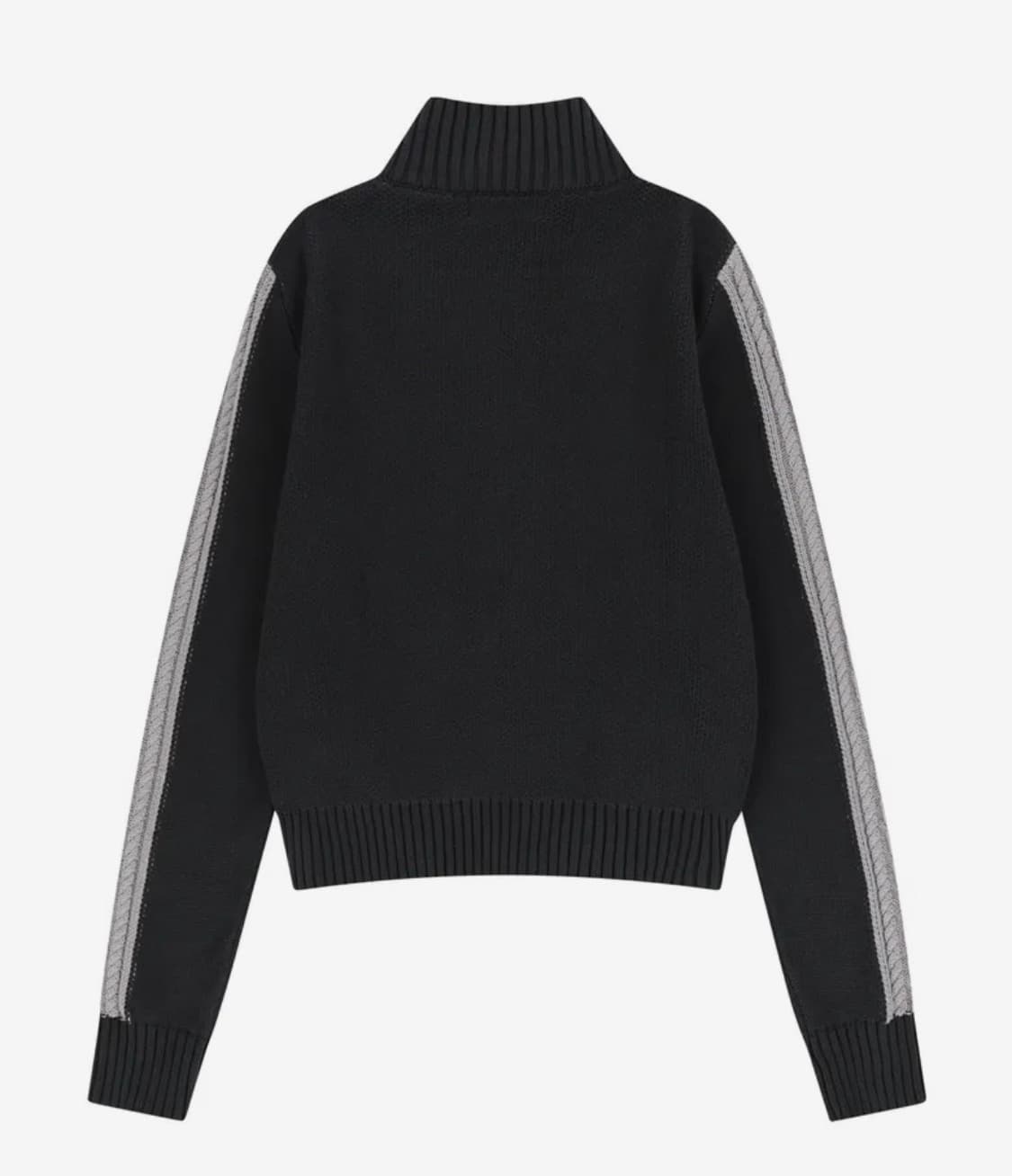 아캄 Sun Jacquard Zip-Up Sweater 차콜 상품이미지2