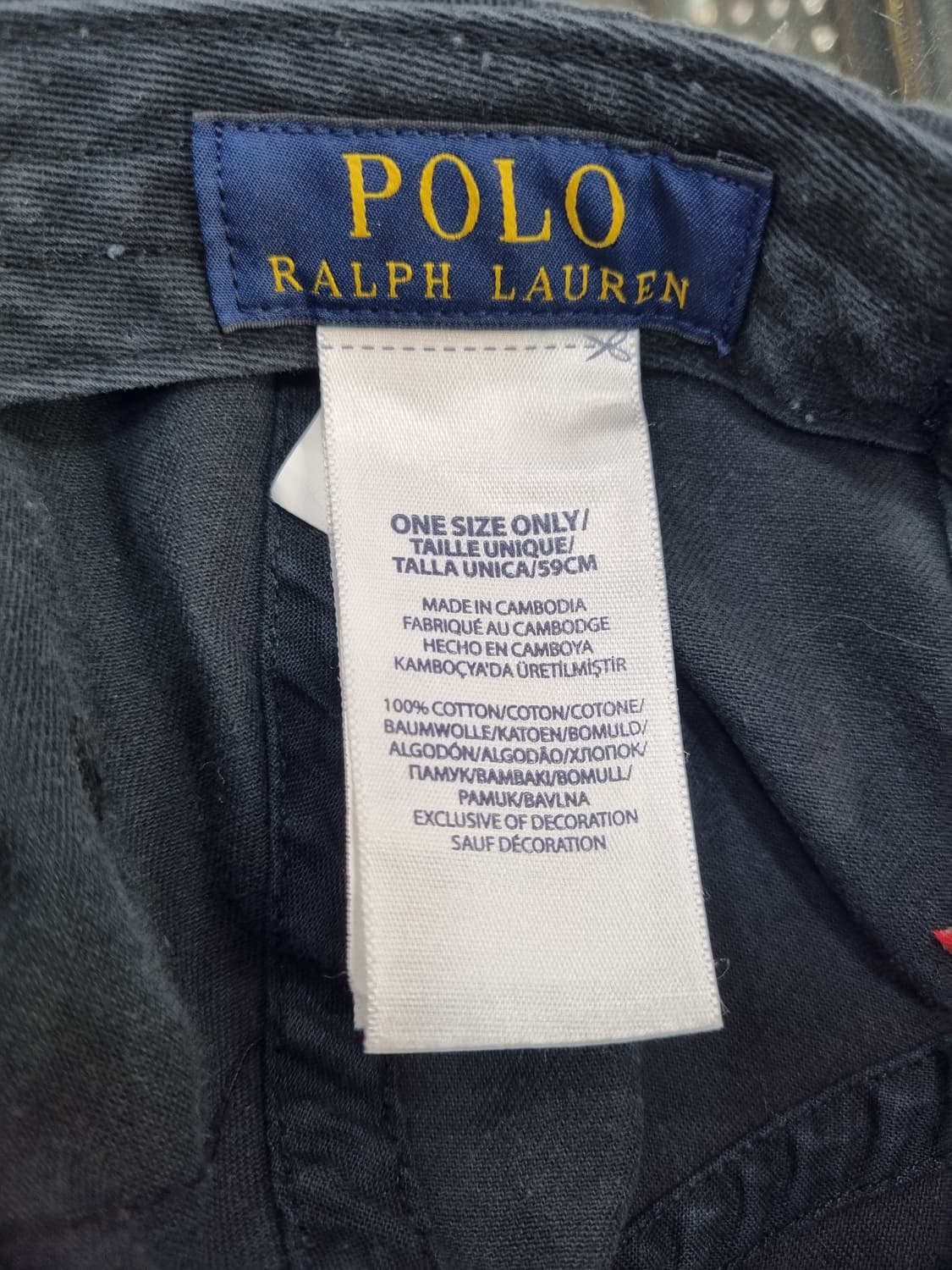 폴로 랄프로렌 블랙 볼캡 상품이미지3