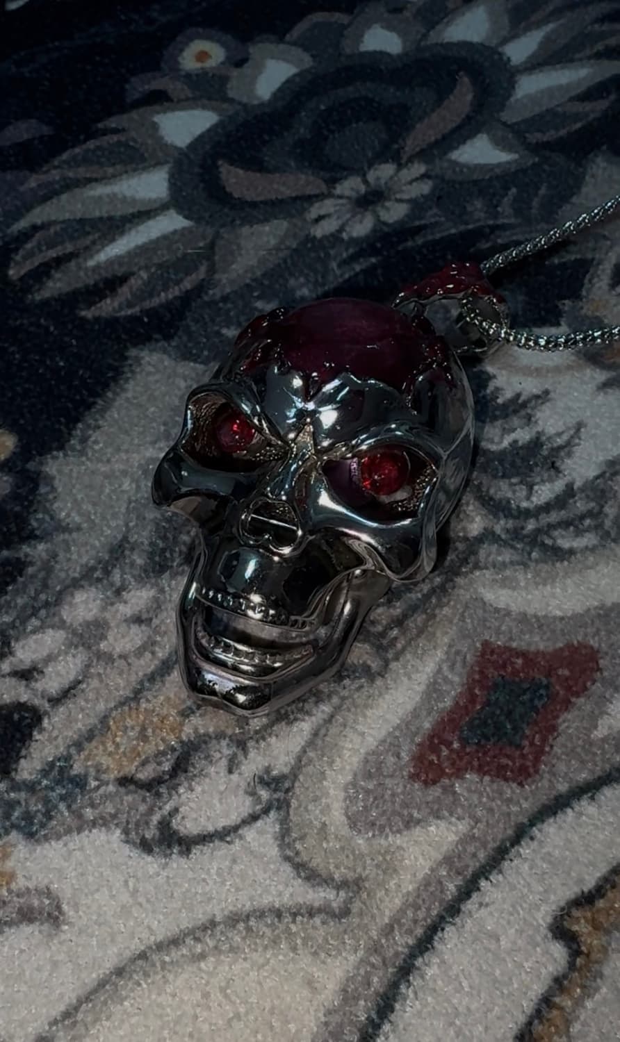 Vintage skull necklace 빈티지 핸드메이드 해골 목걸이 상품이미지2