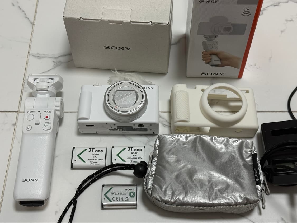 SONY 소니 ZV-1M2 화이트 (슈팅그립, 케이스, 실리콘 케이스,  상품이미지1