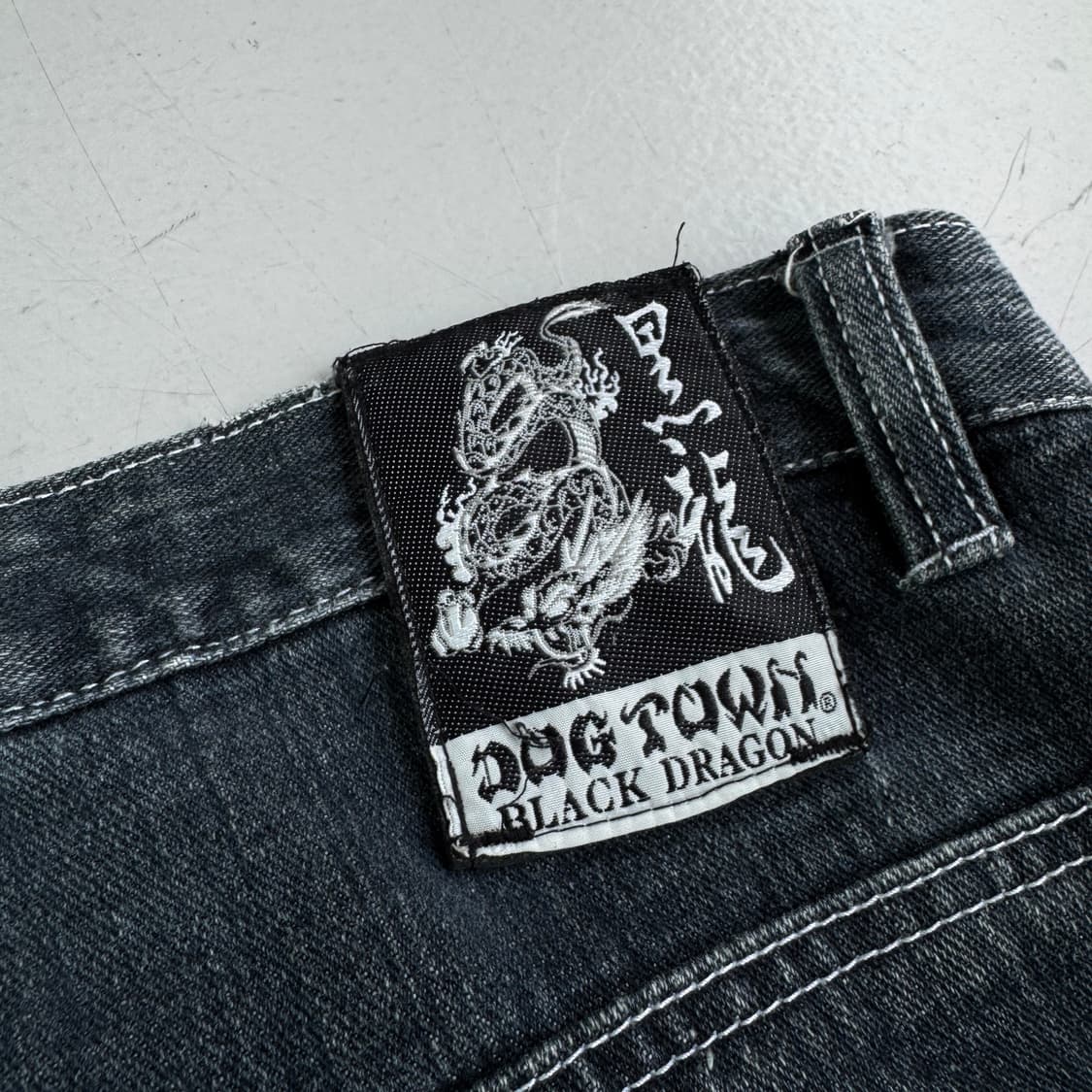 DOGTOWN 도그타운 독타운 드래곤 용자수 오리엔탈 와이드 데님팬츠 상품이미지8