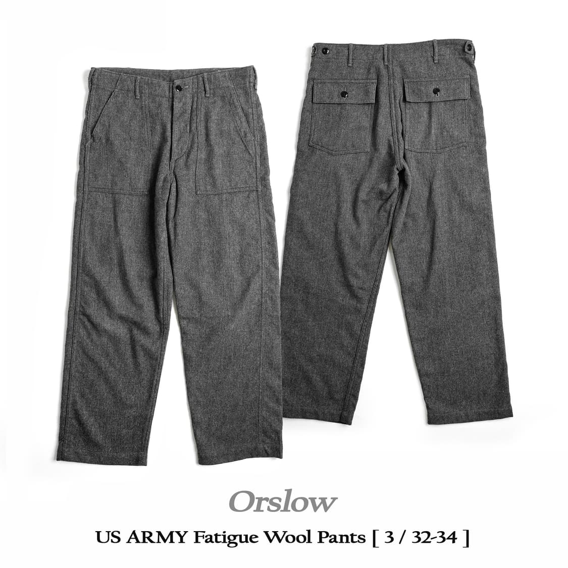 오어슬로우 퍼티그 울 팬츠 3(32-34)사이즈 상품이미지1