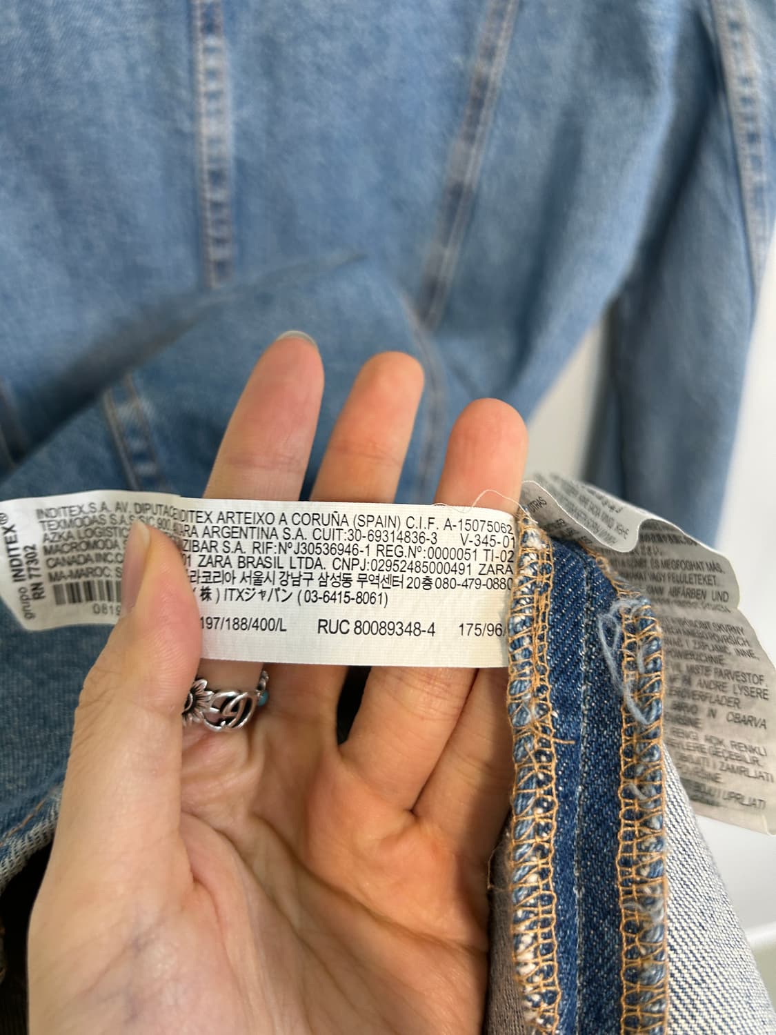 자라 데님 원피스 L  상품이미지4