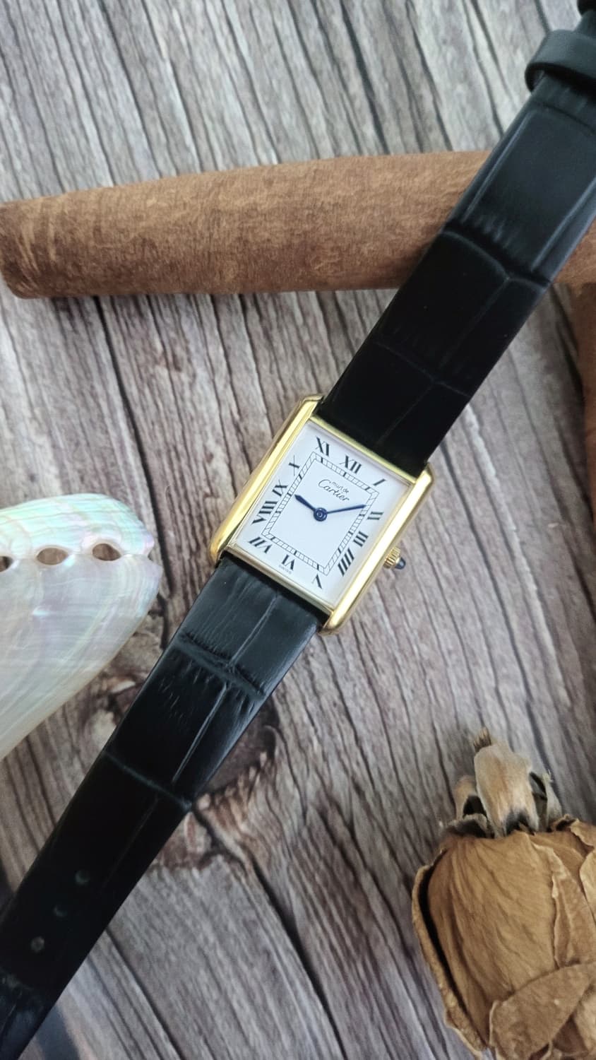 감정서포함 정품 까르띠에 머스트 드 탱크 lm사이즈 남여공용 수동시계 상품이미지5
