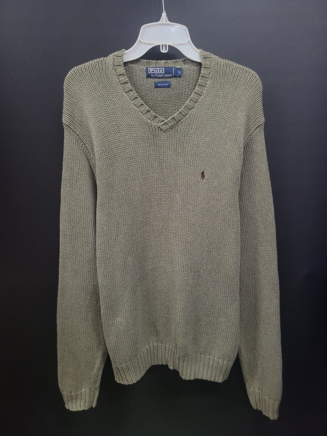 Ralph Lauren 랄프로렌 자수로고 브이넥 니트 상품이미지6