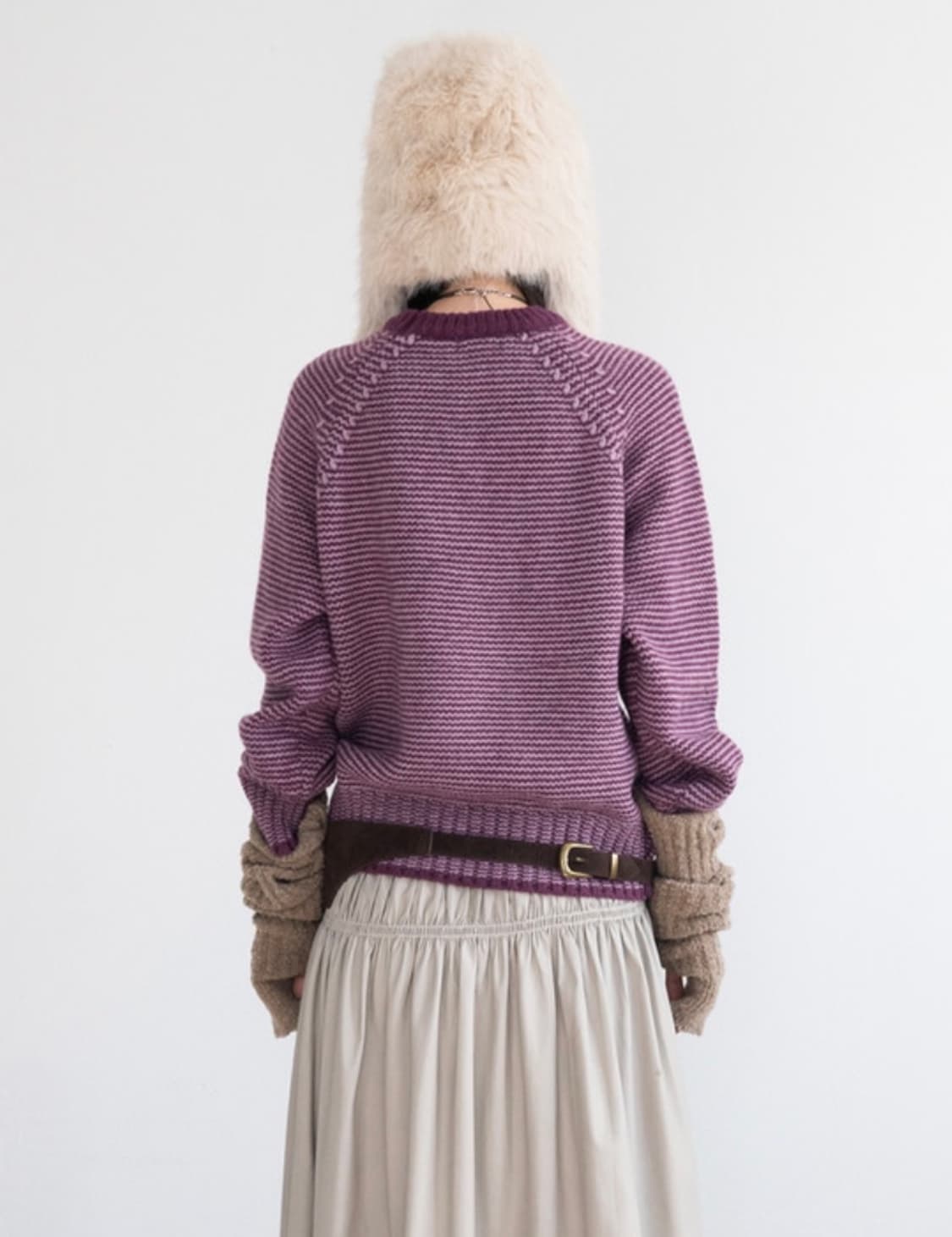 Cover Striped Knit (Purple) 상품이미지2