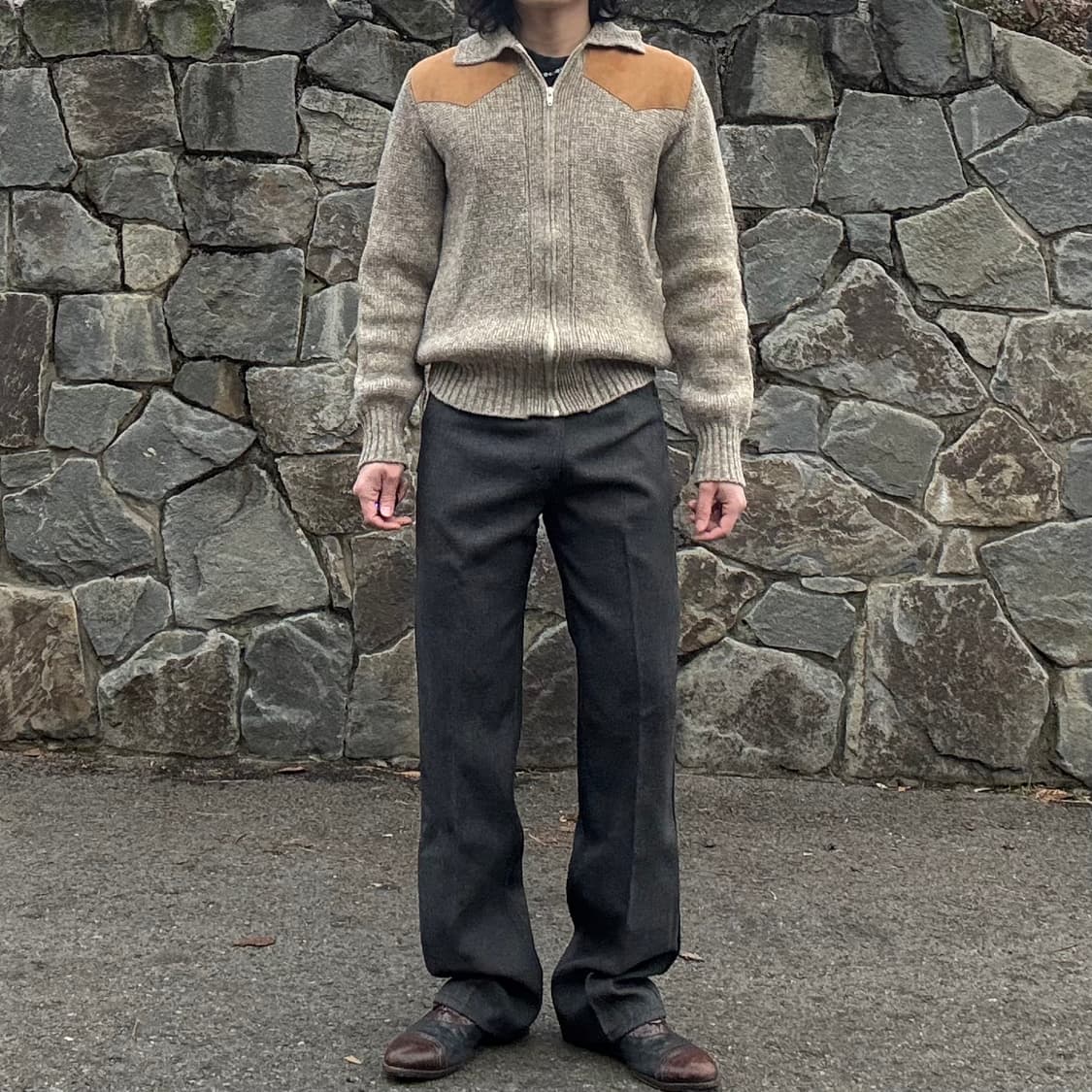 KOTARE 웨스턴 울 집업 니트 상품이미지2