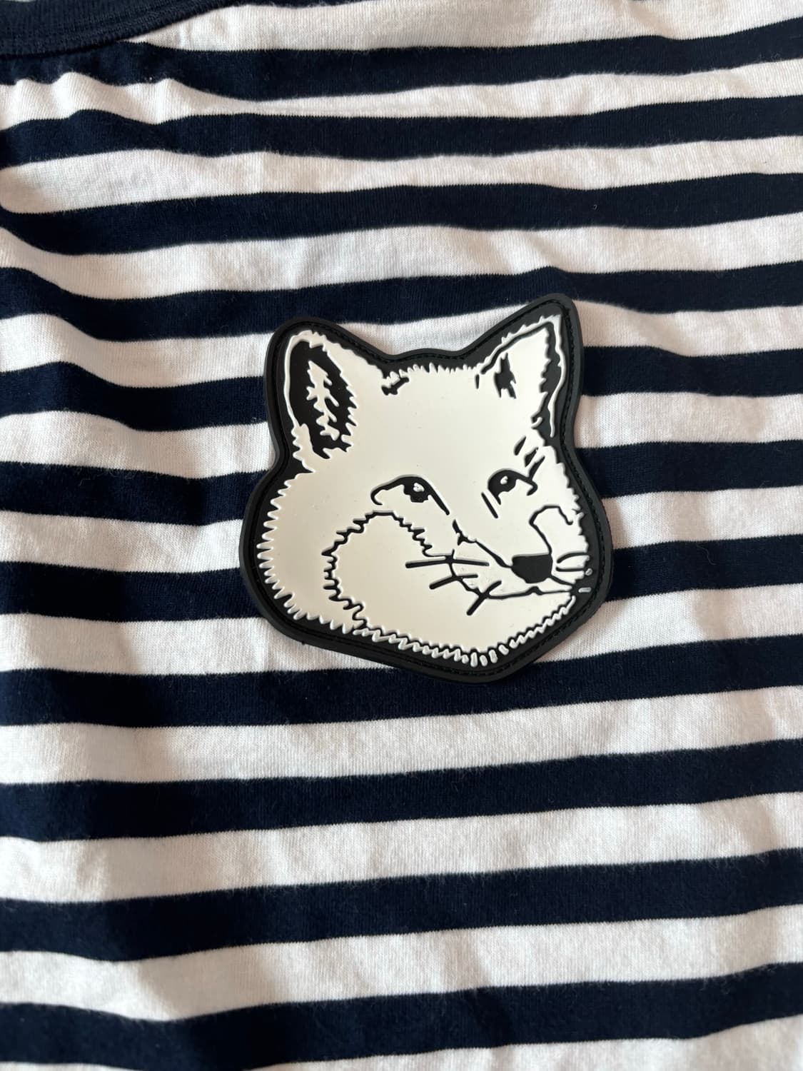 메종키츠네 스트라이프 빅폭스 긴팔 롱슬리브 티셔츠 XS 상품이미지2