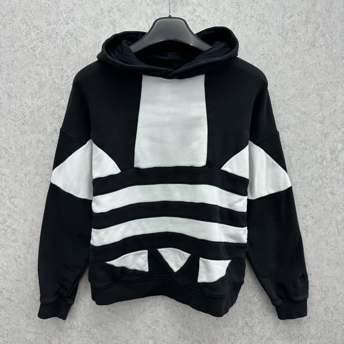 90 아디다스 빅로고 여자 오버핏 숏 후드티 상품이미지1