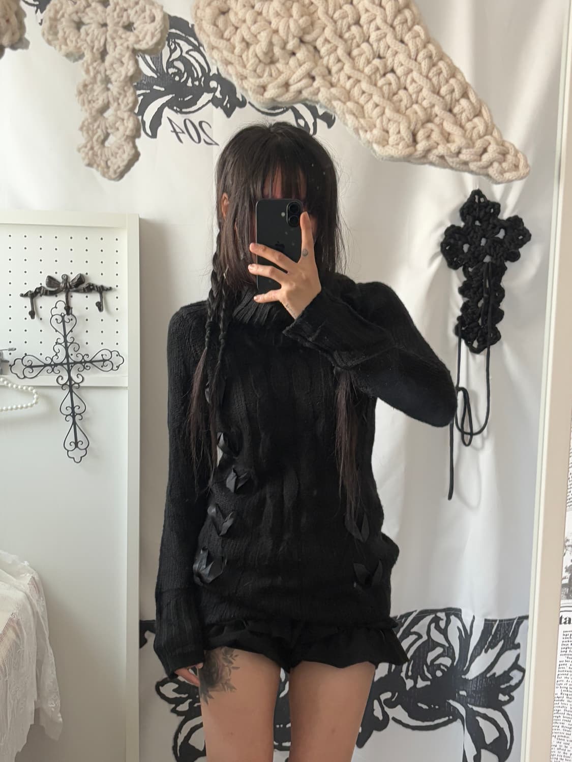 • black eyelet knitwear 상품이미지6