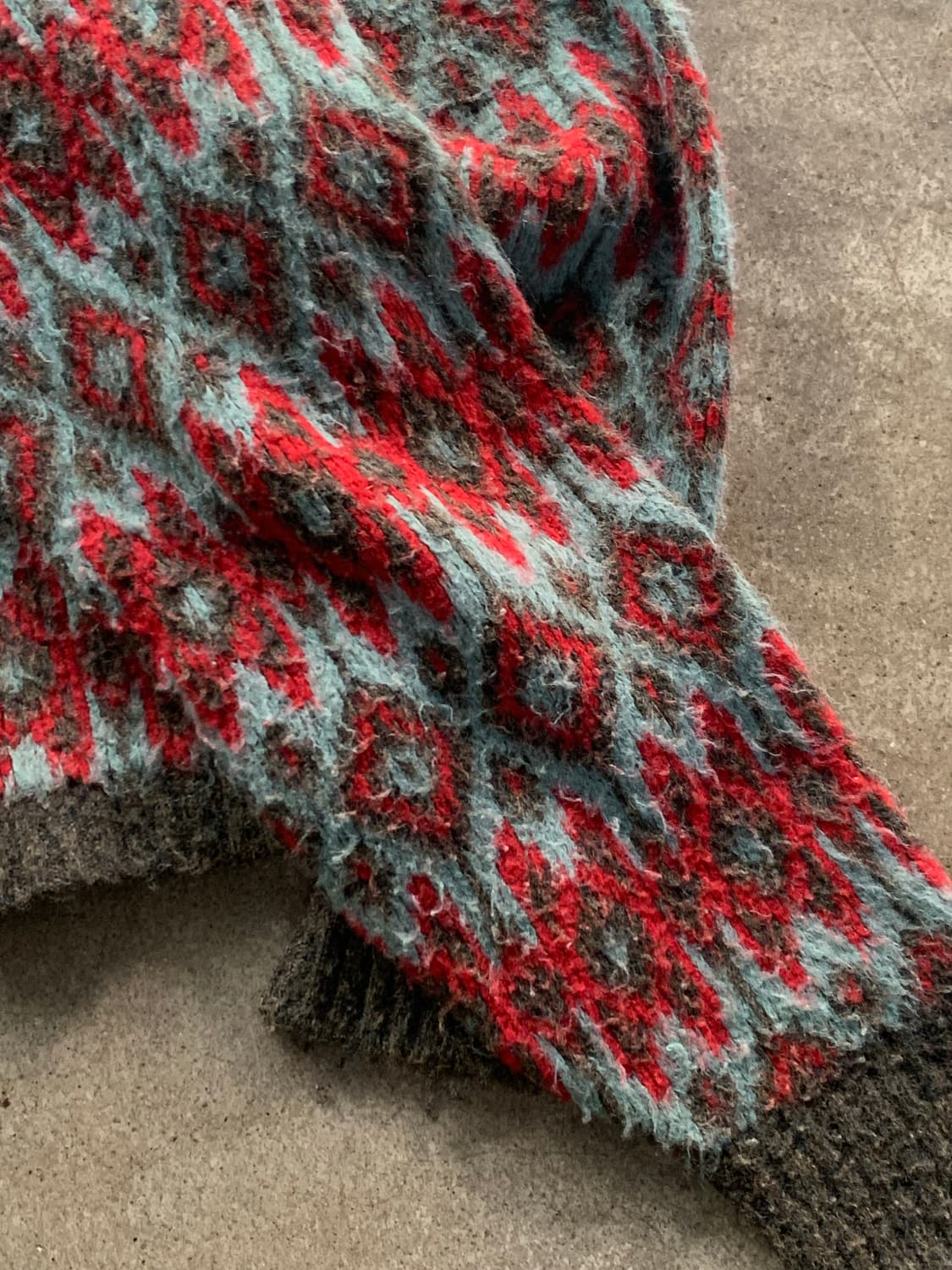 70s 로버트 브루스 Fleecemoor 아크릴 집업 카디건 상품이미지7