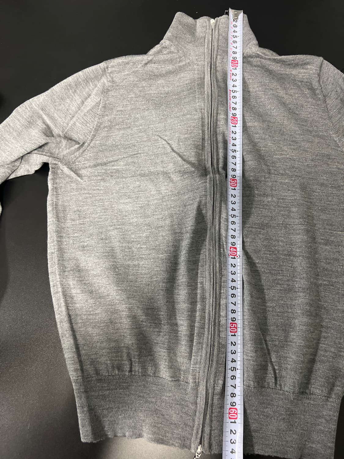 수트서플라이 메리노울 집업니트 상품이미지7