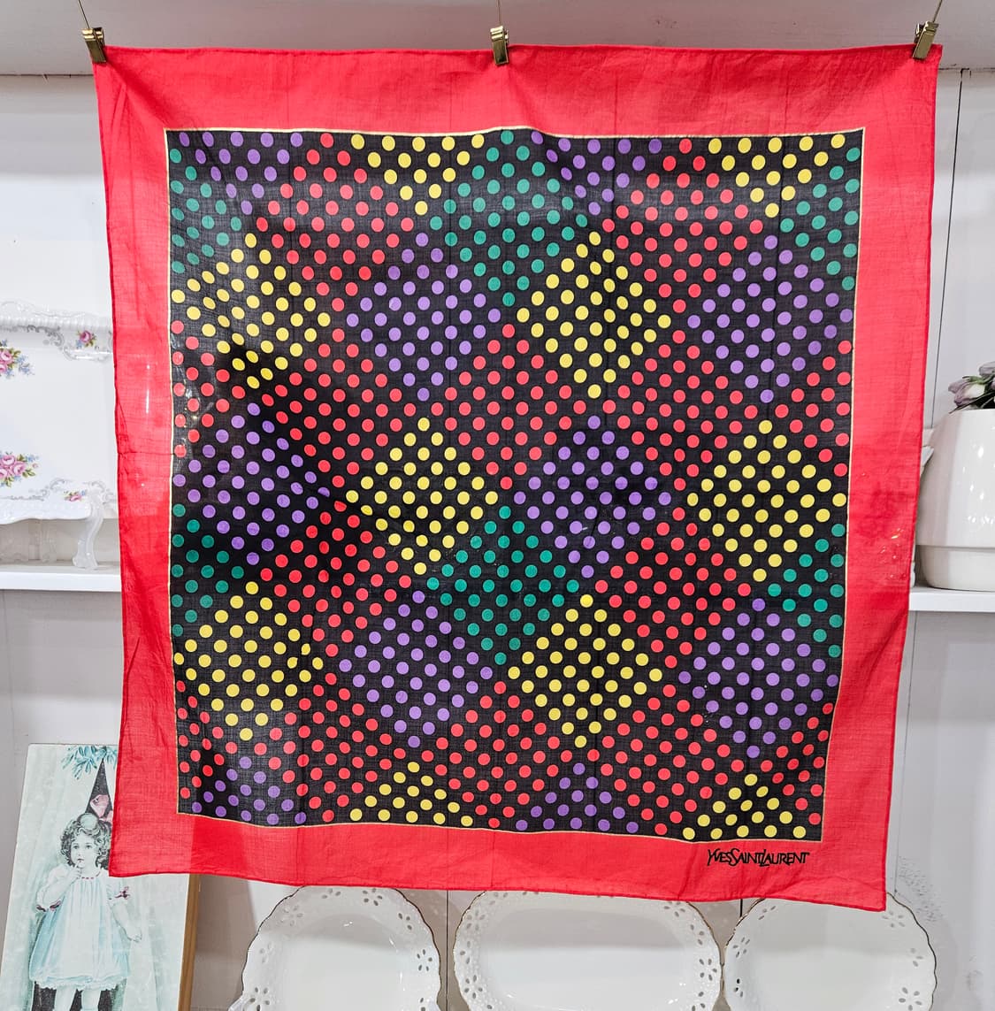 입생로랑(YSL) 멀티 도트 코튼 손수건 상품이미지2