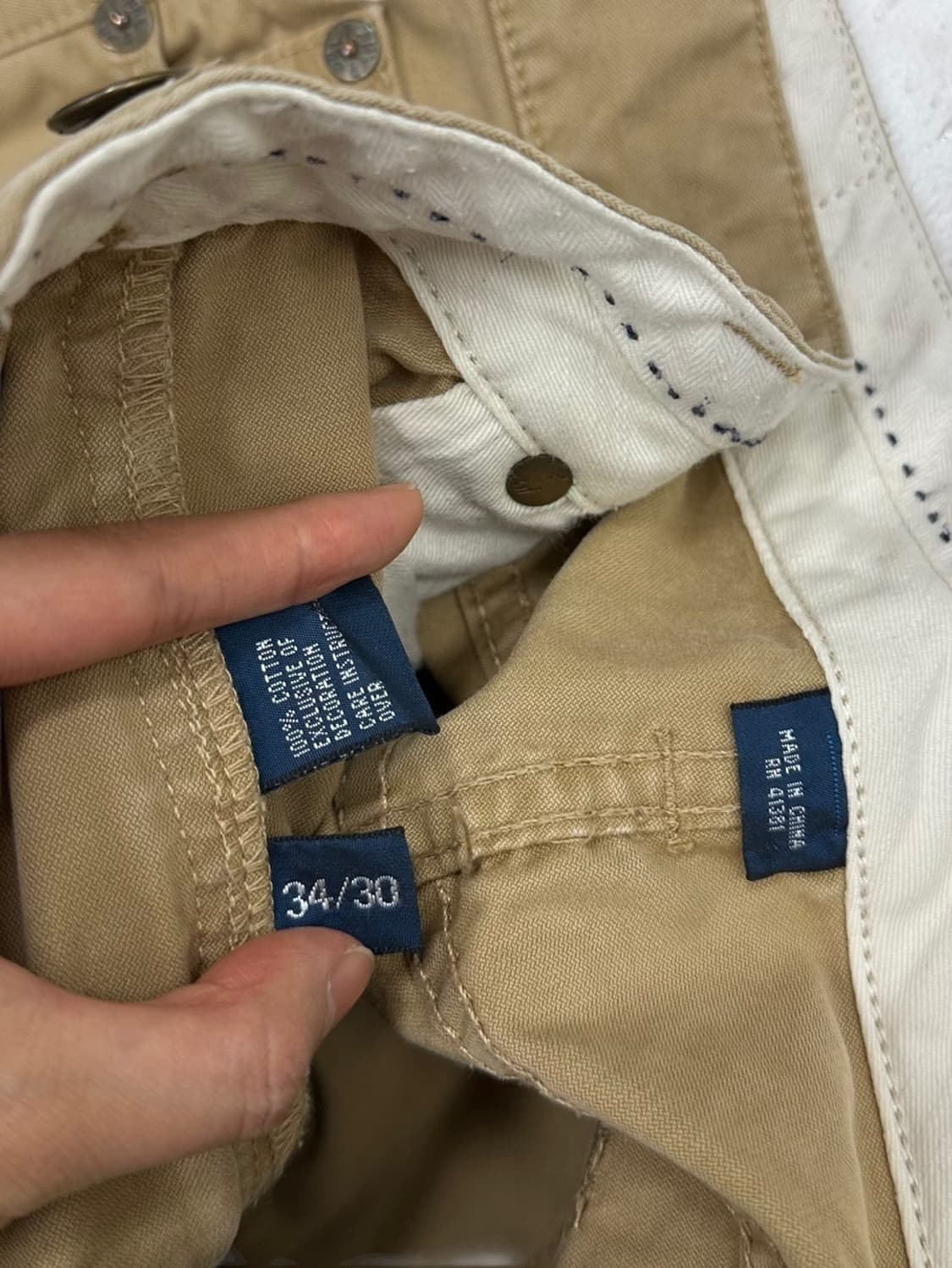 00s 폴로 코튼팬츠 면바지 베이지 (34)  상품이미지8