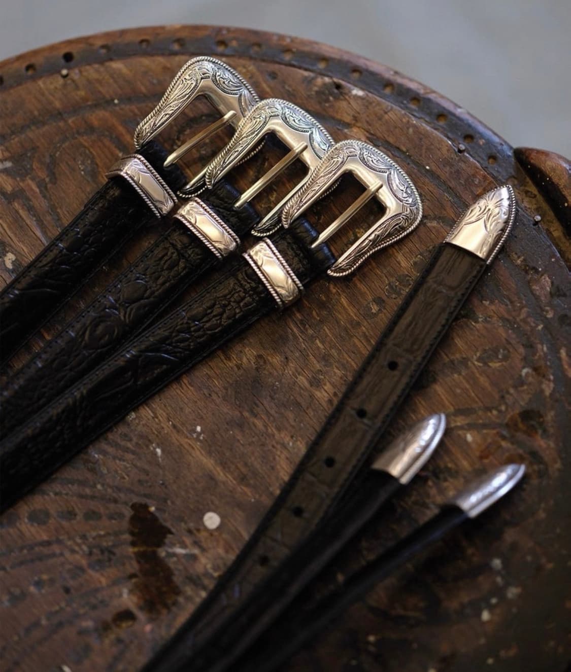 labour union 소가죽 웨스턴벨트 32사이즈 새상품 상품이미지4