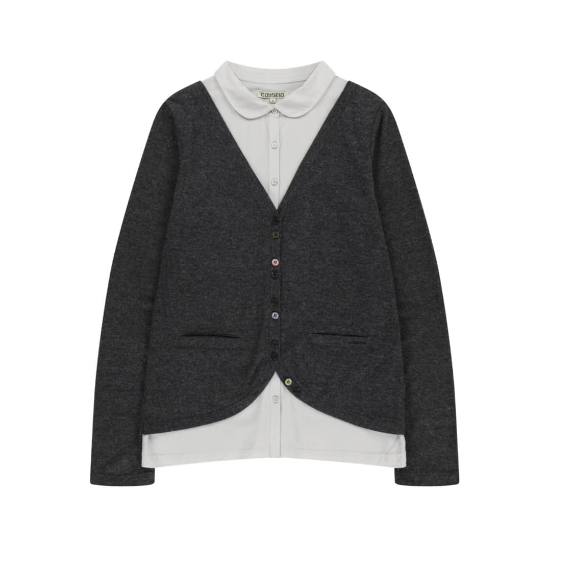 [새상품/당일배송] 코이세이오 레이어드 셔츠가디건, 코이세이오 가디건 상품이미지1