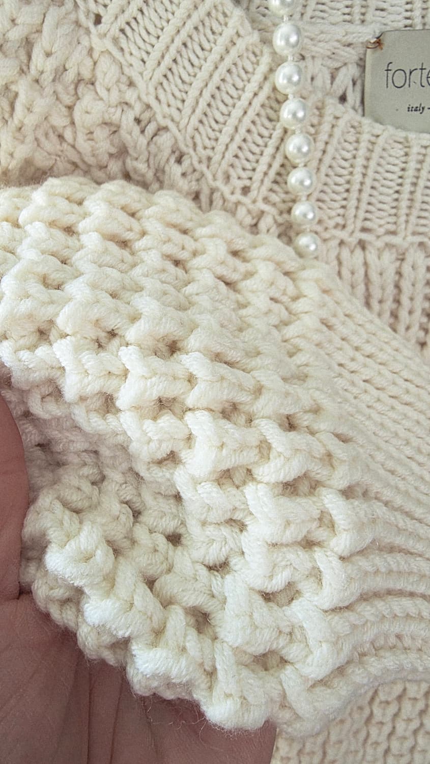 forte_forte 아이보리 울 니트 포르테포르테  이태리 상품이미지6