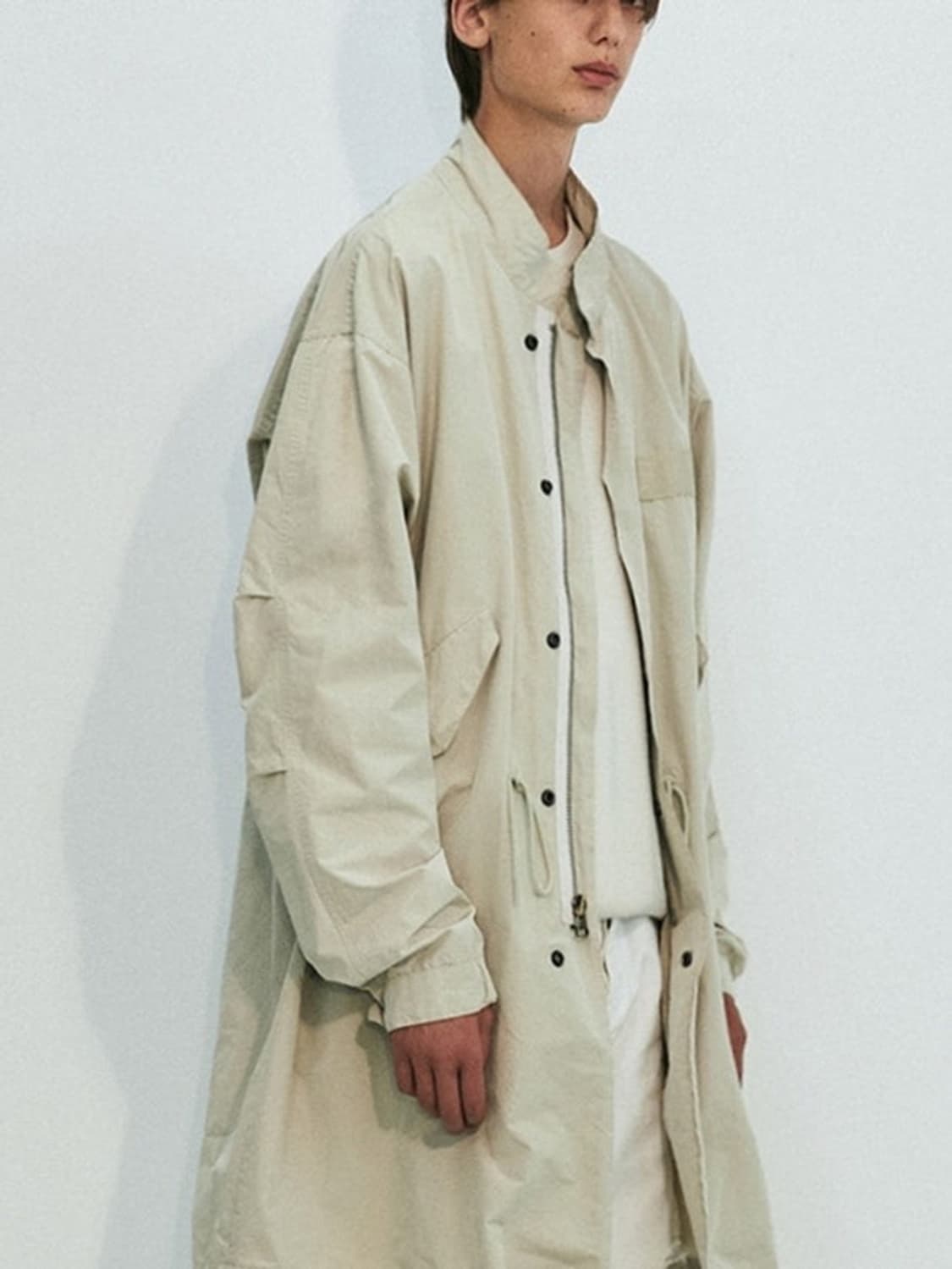 비바스튜디오 피쉬테일 야상 베이지 상품이미지3