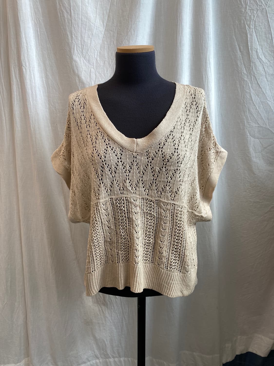 KHALITA 베이지 니트 베스트(F) 상품이미지1