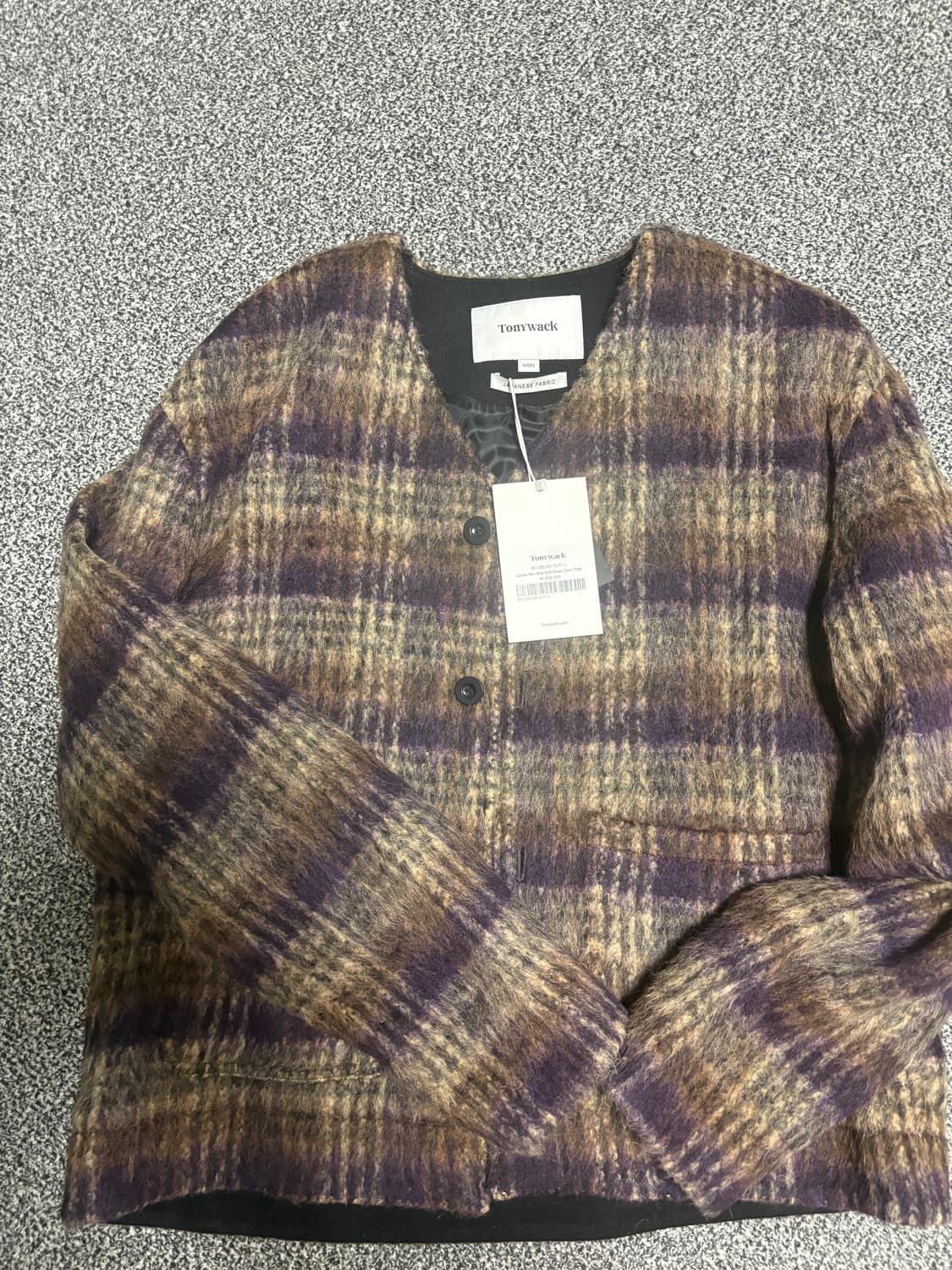 토니웩 모헤어 울 블루종 퍼플 xl 상품이미지2