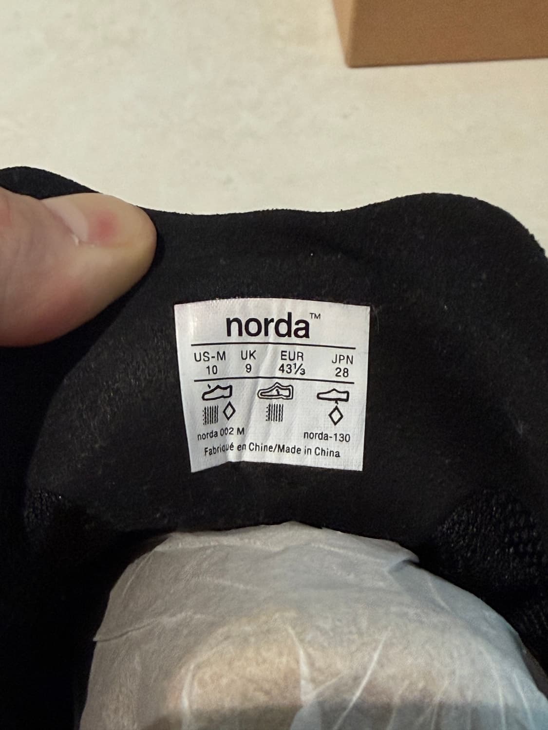 Norda 노다 002 스텔스 블랙 (US10) 280cm 상품이미지8