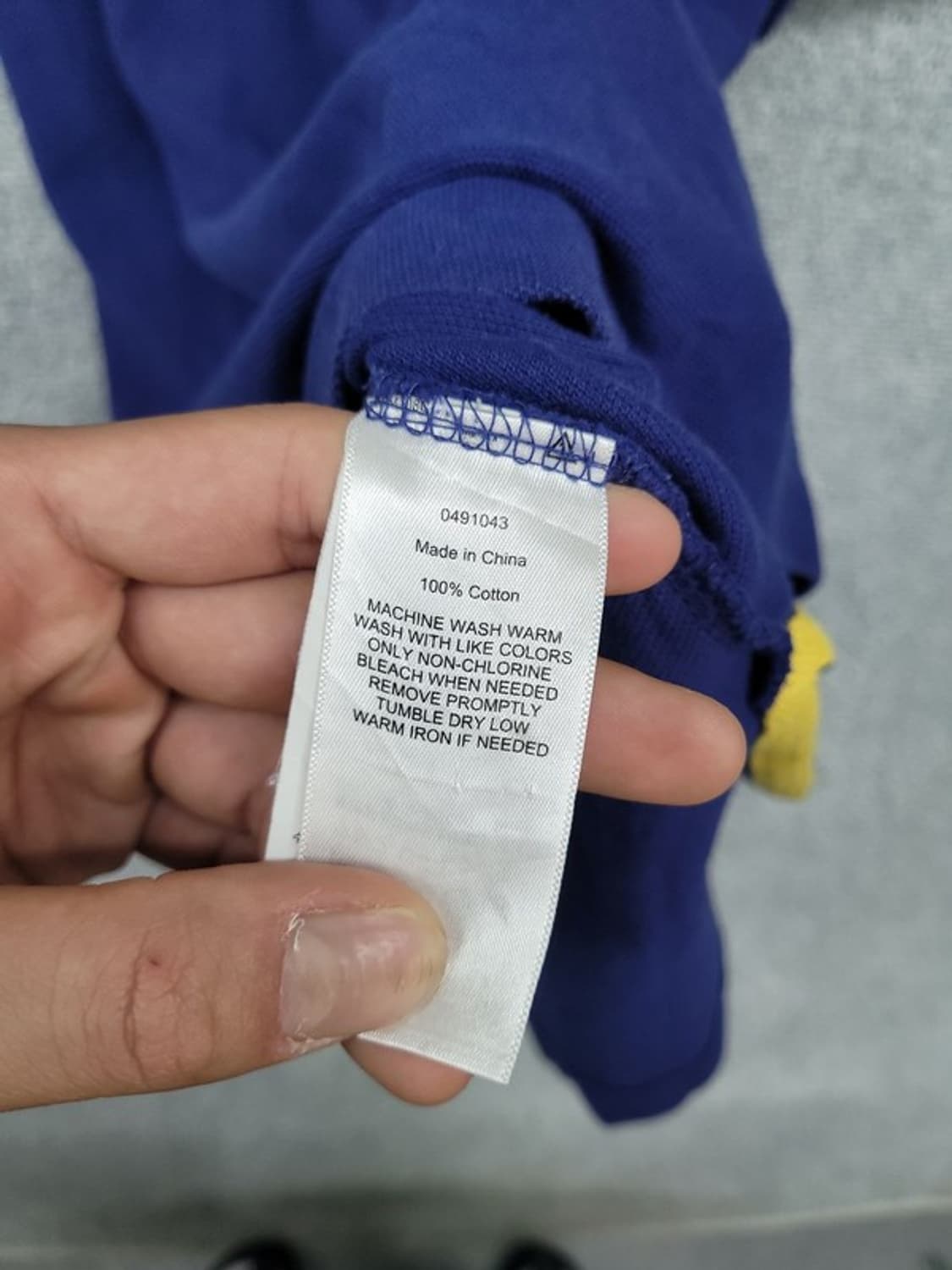 폴로 랄프로렌 네이비 금장 자수 반팔 카라티 L 상품이미지7