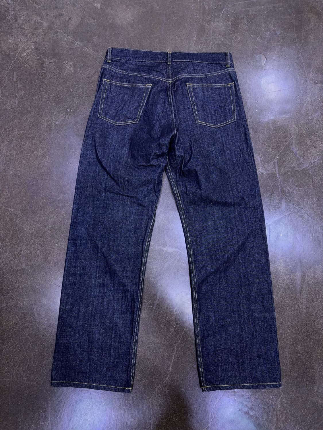 유니폼브릿지 레귤러핏 셀비지진 데님팬츠 딥인디고 XL 상품이미지2