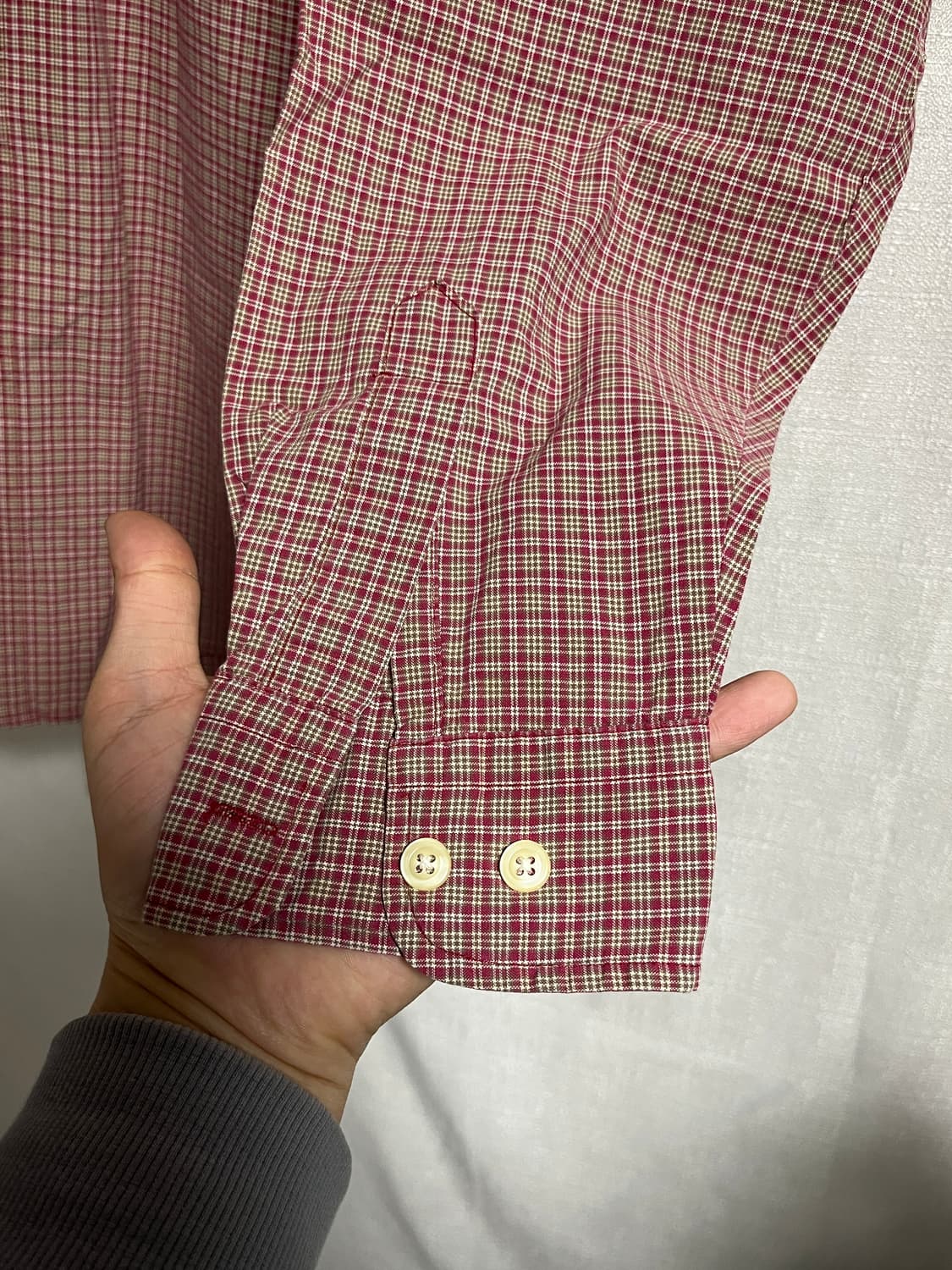 공용 yuro 다탄체크 셔츠 남방 XL 상품이미지2