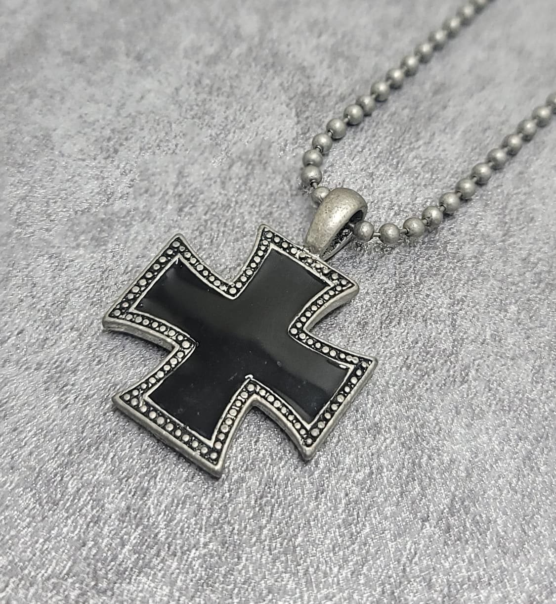 Black Cross 빈티지목걸이 상품이미지2