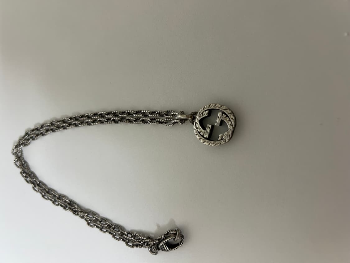 구찌 인터로킹 G 펜던트 목걸이 실버 상품이미지5